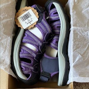 Purple Strappy Sandals
